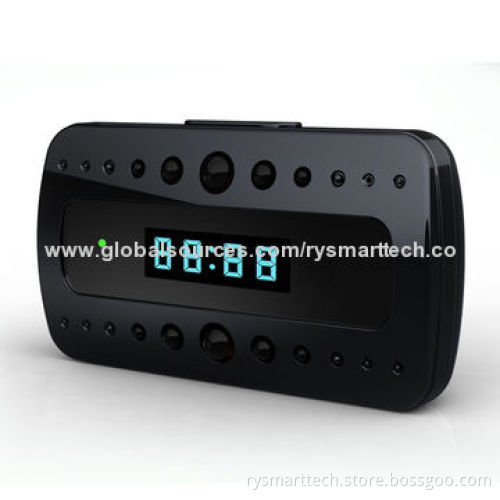Black Pearl Alarm Clock Hidden Camera DVR